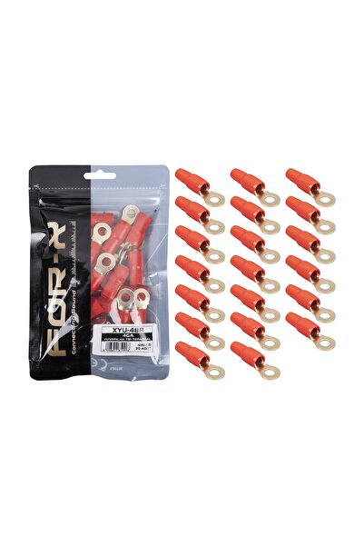 For-X XYU-48R 4GA YUVARLAK TİP TERMİNAL PAPUÇ 20 ADET