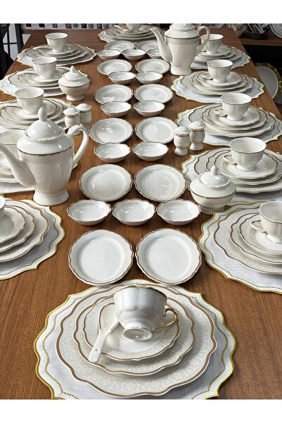 MD MİMOZA DEKOR Kahvaltı Takımı 108 Parça 12 Kişilik Zena