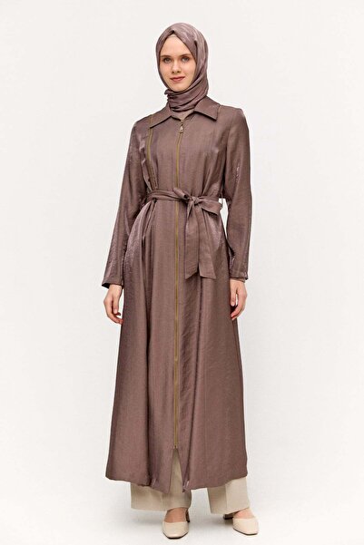 Setrms Fermuar Detaylı Cepli Pardesü