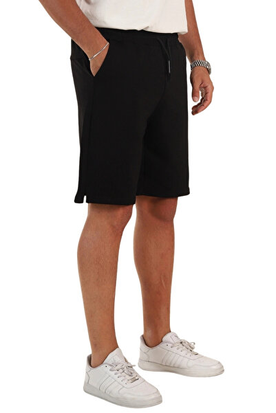 EXSPORT Pantaloni scurți sport confortabili pentru bărbați cu fantă Yan cu bu...