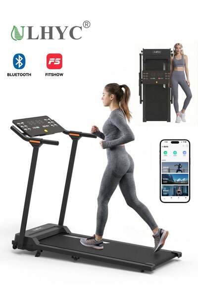 ULHYC Foldable Compact Home Treadmill with Handrails