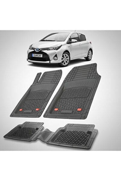 TEAMCAR Πατάκια δαπέδου συμβατά με Toyota Yaris XP130 Hatchback 2014-2017 | Μ...