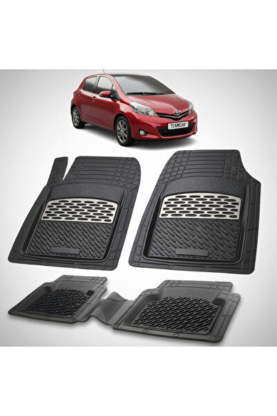 TEAMCAR Πατάκια δαπέδου συμβατά με Toyota Yaris XP130 Hatchback 2011-2014 | Α...