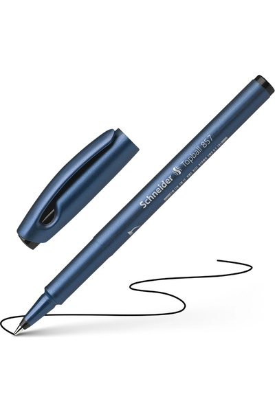 TOPBALL 857 TAPERED ROLLER PEN 0.6 MM BLACK