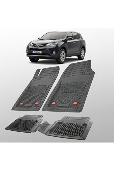 TEAMCAR Πατάκια δαπέδου συμβατά με Toyota RAV4 XA40 SUV 2012-2015 | Μαύρο