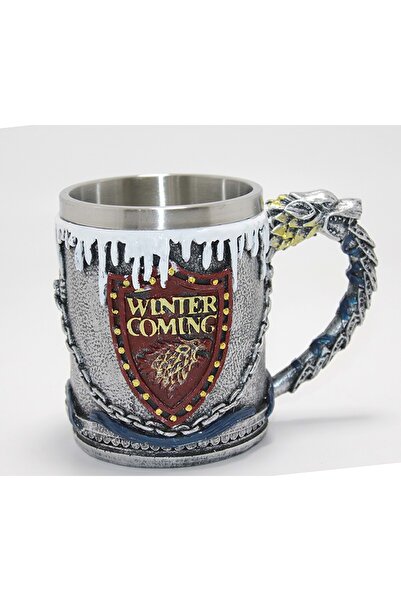 Store Game Of Thrones Temalı 3D Kabartmalı Çelik Kupa Bardak Fantastik Tasarı...