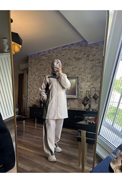 Wovi Moda Women's Hijab Tracksuit Set Bottom Top Set