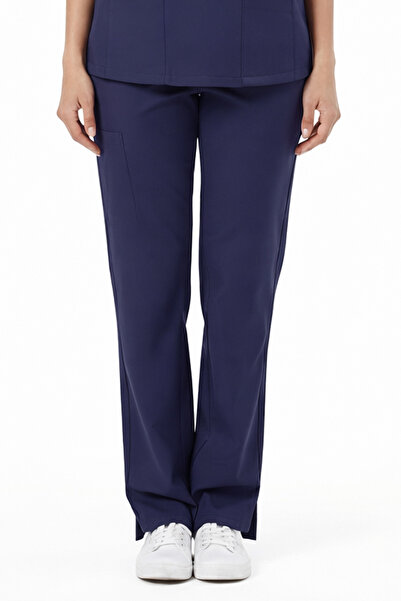 Wio Uniform Basıc Kadın Koton Lacivert Doktor Hemşire Cerrahi Üniforma Pantolon