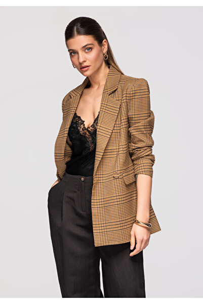 OMBRE Women's Elegant Jacket OW-BLZB-0112 Women's Jacket Straight Cut