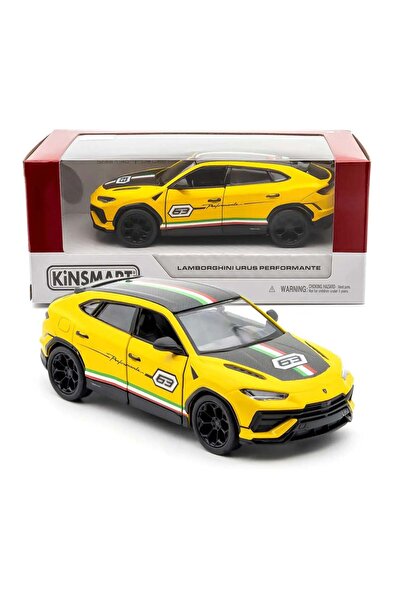 Lamborghini Urus Performante 1:40 Die Cast Metal Oyuncak Araba-Sarı (Kutulu ve lisanslı)