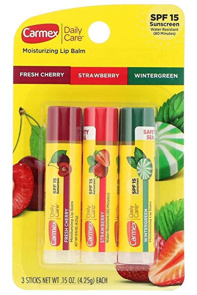 Carmex A variety of lip balms with SPF