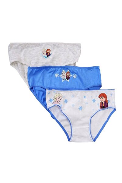 Frozen Set of 3 Pairs of Cotton Panties, Anna and Elsa, Multicolor