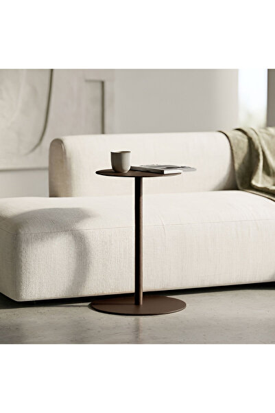 Artepera Circle Metal C Sehpa, Dekorastif Yan Sehpa, Modern Tasarım