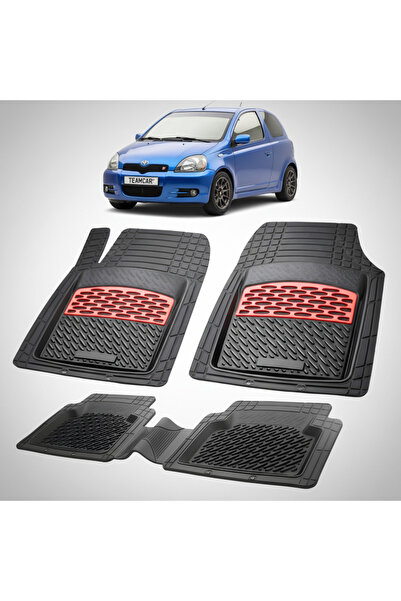 TEAMCAR Πατάκια δαπέδου συμβατά με Toyota Yaris XP10 Hatchback 2000-2003 | Κό...