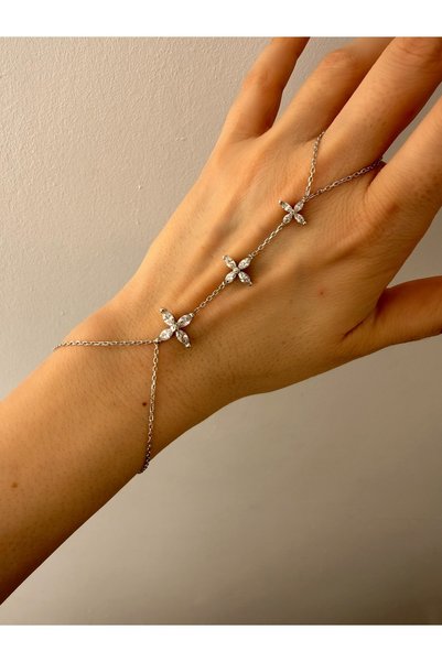 NO BRAND 925s Gümüş taşlı şahmeran
