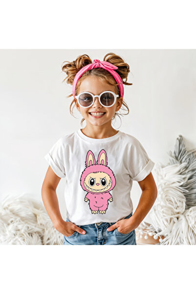 Kartier Tricou Copil Alb Labubu Pink