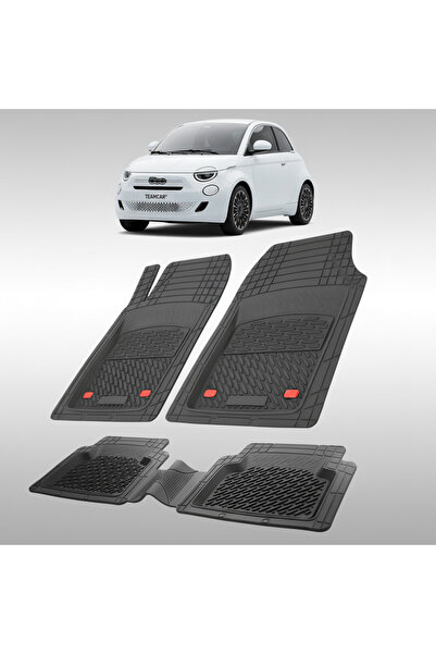 TEAMCAR Συμβατά πατάκια δαπέδου Fiat 500 Hybrid 2020-2024 | Μαύρο