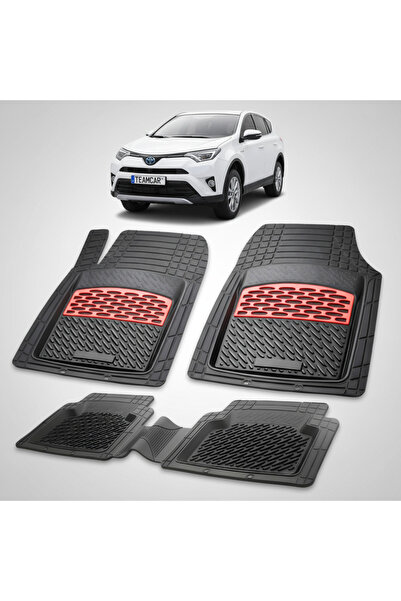 TEAMCAR Πατάκια δαπέδου Toyota RAV4 XA40 SUV Συμβατά 2015-2018 | Κόκκινα