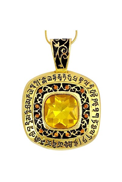ZODIACOOL Colier feng shui Pecetea pământească, talisman Wish Granting pendant