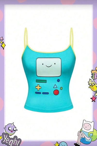 Gofeel Ώρα για Περιπέτεια Φιν και Τζακ Y2K Κοντομάνικο Κοντό