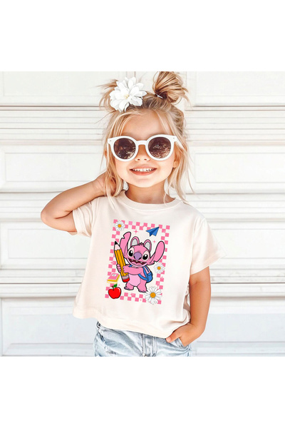 Kartier Tricou Copil Alb Pencil Power Girl