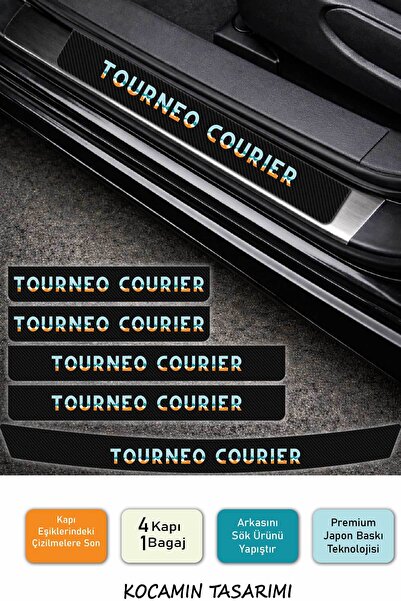Kocamın Tasarımı Ford Tourneo Courier Kapı Eşiği Karbon Folyo Seti – Tourneo ...