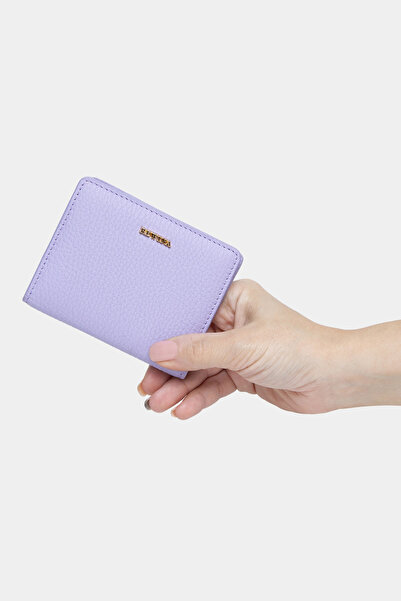REWİNA Genuine Leather Women's Card Holder Lilac Mcz9109