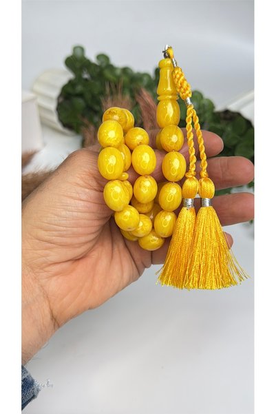 vevasilver Damar Geçişli Sıkma Kehirmen Prayer Beads, Cotton Tassels, Master Craftsmanship