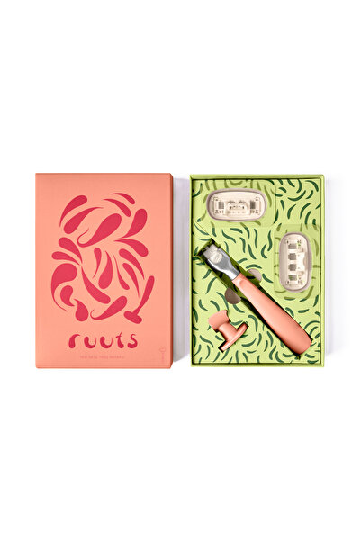 ruuts Başlangıç Seti - Şeftali ( 1 Tıraş Bıçağı, 2 Tıraş Başlığı, 1 Banyo Tut...