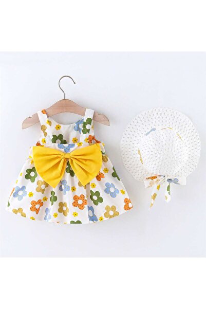 OEM Rochie și pălărie GALBEN-FLORAL