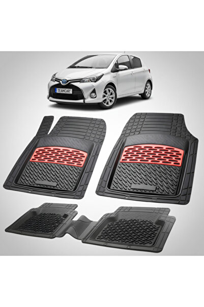 TEAMCAR Πατάκια δαπέδου συμβατά με Toyota Yaris XP130 Hatchback 2014-2017 | Κ...