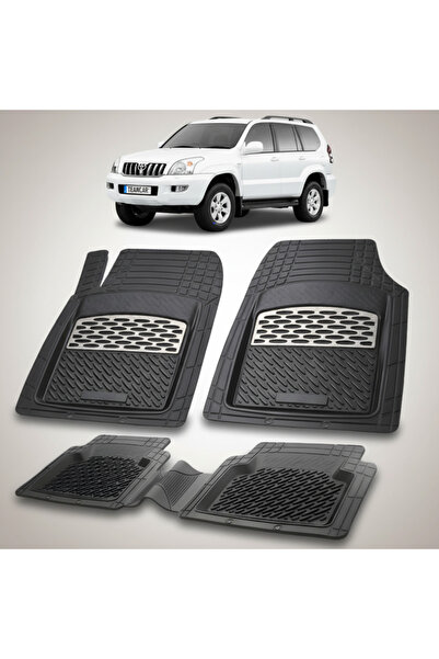 TEAMCAR Συμβατά πατάκια δαπέδου Toyota Land Cruiser J120 SUV 2002-2005 | Ασημί