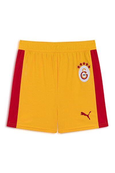 Puma Galatasaray 2025/26 T7 Retro Çocuk Sarı Futbol Şort 78819981