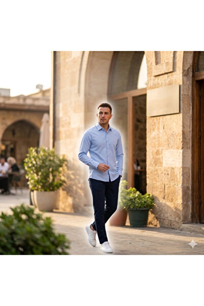 Fine Touch 100% Cotton Men's Shirt – Stylish, Comfortable, and Breathable Fabric