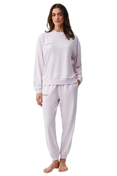 Penyemood Combed Cotton Mood Women's Lilac Pajama Set Pm9940
