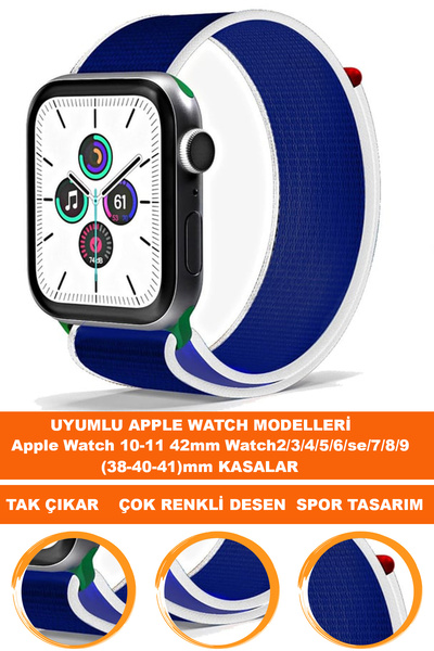 COBRA حزام ساعة من القماش متوافق مع Watch 10-11 مقاس 42 مم و Watch2/3/4/5/6/s...