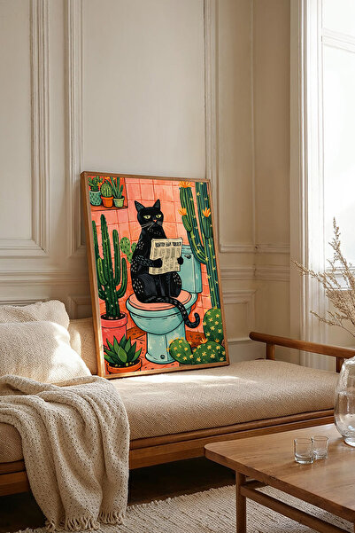 Dekorsiahome Tablou dintr-o singură bucată cu ramă din lemn TK3735