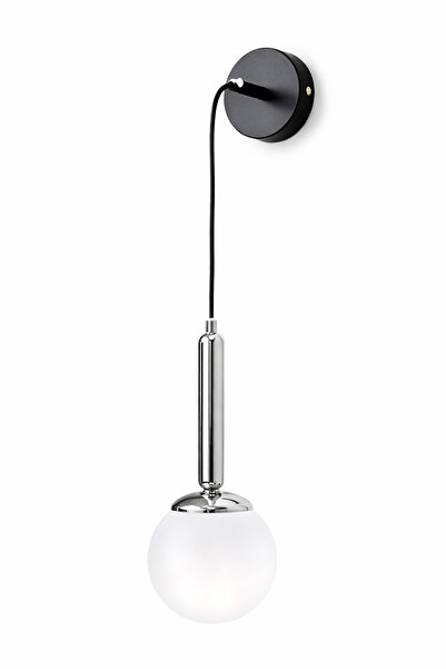 MINIMAL ETICARET VE BILGI TEKNOLOJILERI Black & Silver Chrome (White) Glass W...