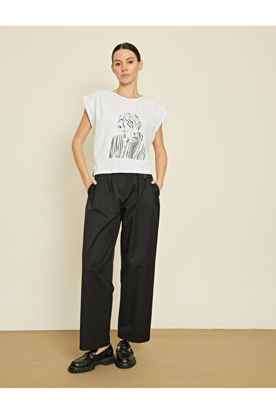 BGN workshop تي شيرت ميتاليك كيز مطبوع قطن قطعة