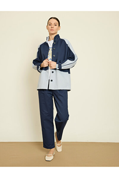 BGN workshop Contrast Short Trench Coat