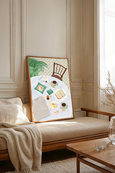 Dekorsiahome Tablou dintr-o singură bucată cu ramă din lemn TK3757