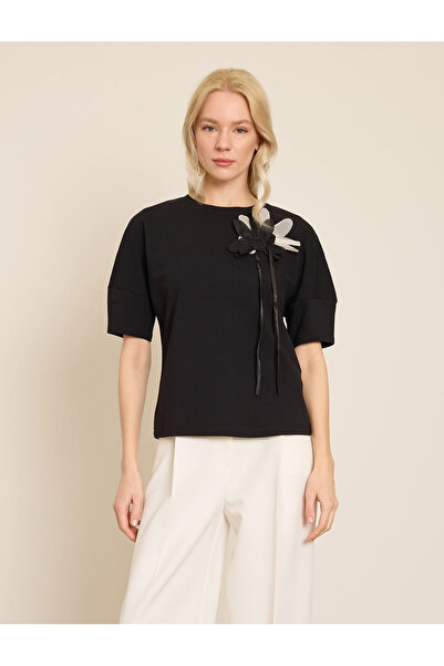 BGN workshop Aplicații florale în contrast, voluminoase, bumbac bucăți tricou