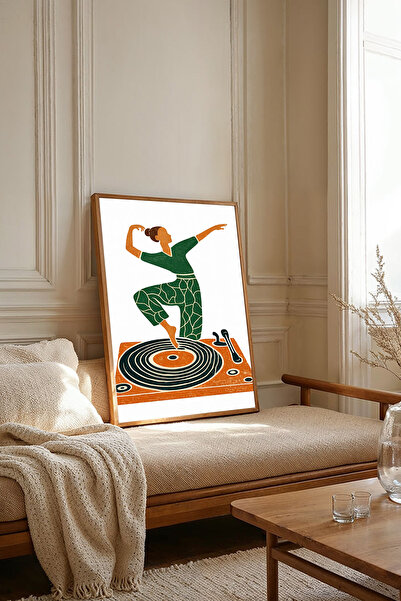 Dekorsiahome Tablou dintr-o singură bucată cu ramă din lemn TK3761