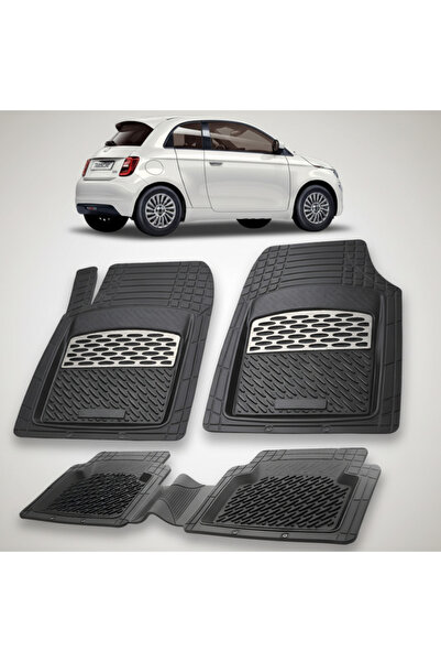 TEAMCAR Fiat 500e 3+1 Πατάκια Συμβατά 2020+ | Ασημί