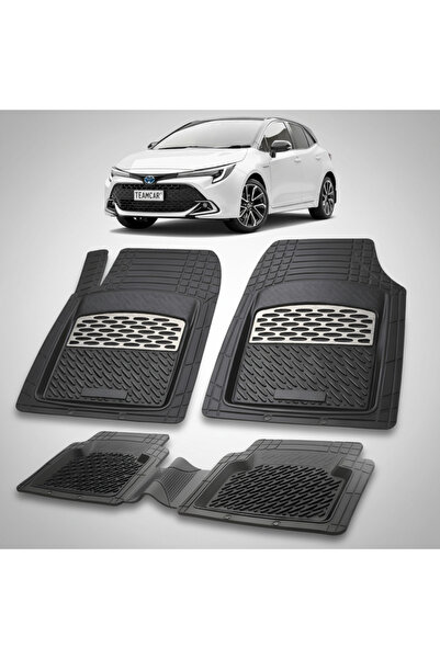 TEAMCAR Συμβατά πατάκια δαπέδου Toyota Corolla E210 Hatchback 2022-2024 | Ασημί