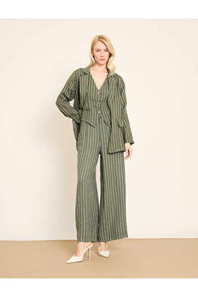 BGN workshop Buton frontal cu dungi in vestă