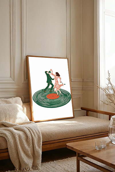 Dekorsiahome Tek Parça Ahşap Çerçeveli Tablo TK3760