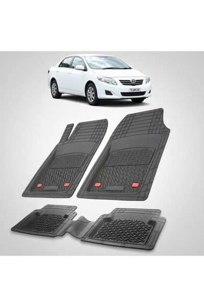 TEAMCAR Πατάκια δαπέδου Toyota Corolla E150 Sedan Συμβατά 2007-2010 | Μαύρο