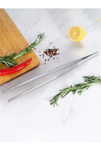 Perağ Chef's Tweezers 30 cm Stainless Steel Food Tweezers