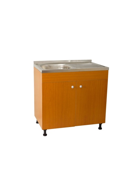 regata Kitchen Sink Base Cabinet Selena, Cherry, 800x490x800 mm,